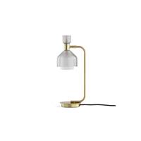 Siroma lampe de table laiton et verre fumé