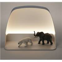 Kurby lampe nomade en métal blanc rechargeable