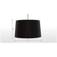 Oro abat-jour conique XL noir et cuive