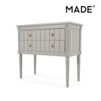 Bourbon buffet vintage gris et cuivre