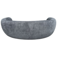 Cocoon canapé 3 places en tissu bouclette gris foncé