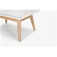 Esme commode haute frêne et blanc