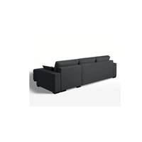 Ciliacé canapé convertible d'angle drot gris anthracite