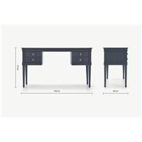 Bourbon bureau vintage bleu ardoise