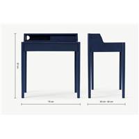 Léonie bureau compact bleu