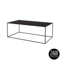 Expo table basse en métal rectangulaire