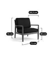 Louvin fauteuil cuir marron