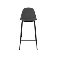 Vladi chaise ilot central tissu gris foncé chiné H65
