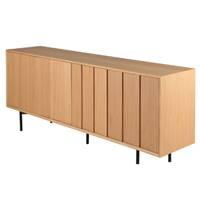 Hyma meuble bas 4 portes en chêne naturel