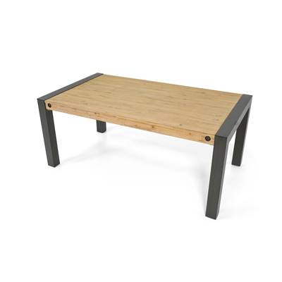 Kiko, Table à manger extensible Acacia et Métal