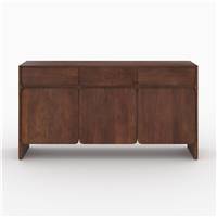 Baty buffet en bois de manguier 3 portes et 3 tiroirs