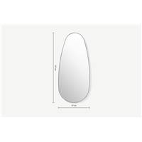 Adria miroir noir mat 57x127