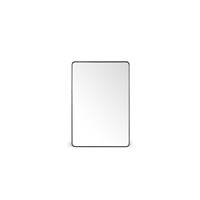 Lodus miroir verre et mtal noir, 180x120