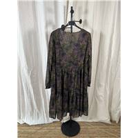 MOLLY BRACKEN Robe kaki fleurie - L