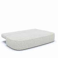 Aldo canapé-lit 2 places en tissu bouclé blanc