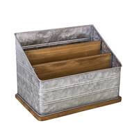 Range courrier zinc/bois
