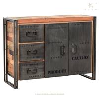 Nautical buffet bois de bateau recycl L120cm