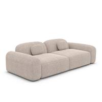 Buccana canapé 3 places en tissu texturé beige