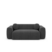 Shoo canapé 2 places en tissu texturé gris anthracite