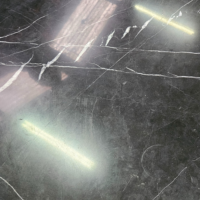 Hautma table basse carré marbre noir