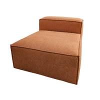 Module de canapé orange en tissu texturé