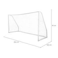 But cage de foot en PVC avec filet , blanc L244