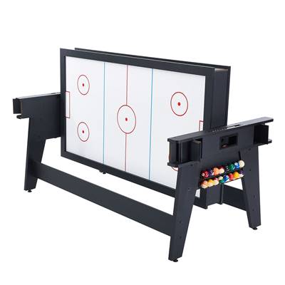 Toronto table multi-jeux billard et air-hockey noir