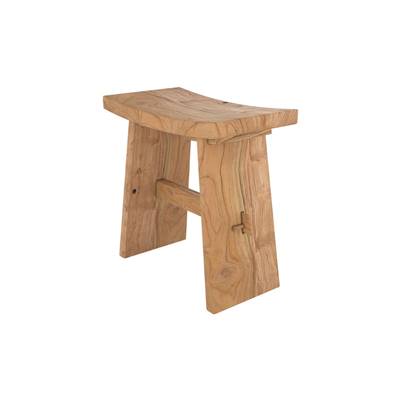 Ming tabouret en bois de teck recyclé
