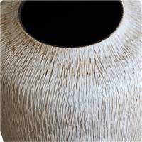 Brenda vase en terre cuite texturé fait-main au portugal H53cm