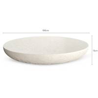 Zenad table basse intérieur/extérieur en fibre de verre moulée