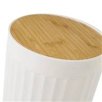 Pritta poubelle 5L en bambou blanc