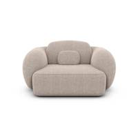 Bulane fauteuil en tissu texturé beige