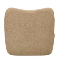 Belora fauteuil chill en tissu tweed marron écureuil