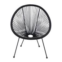 Le Cabana fauteuil en résine noir