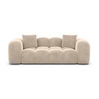 Cotton canapé 2 places en velours crème