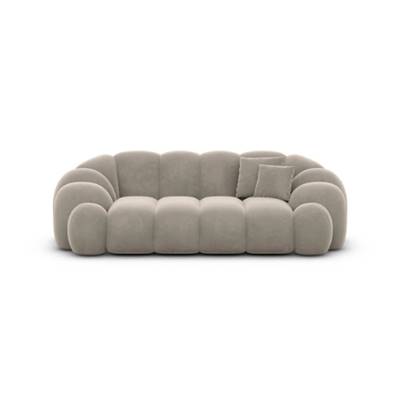 Dolban canapé 2 places en velours beige foncé