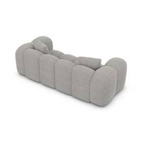 Cotton canapé 2 places en tissu texturé gris clair