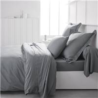 Essential drap housse 140x190 23cm coton acier