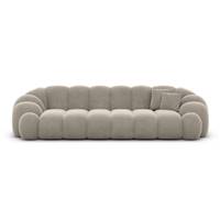 Dolban canapé 4 places en velours beige foncé