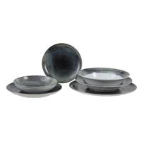 Pizz assiette plate bleue en procelaine Ø33cm