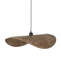 Poncho suspension en métal doré courbé