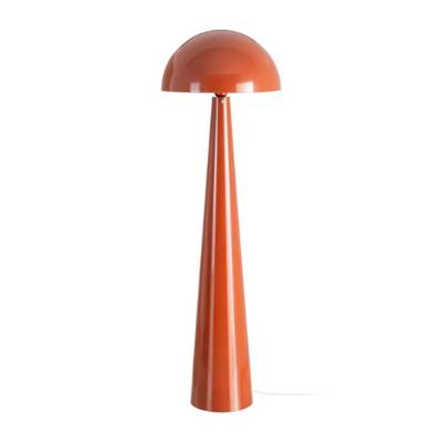 Lampadaire champignon terracotta en métal H128cm