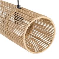 Jaffna suspension en corde de papier tressée 3 ampoules L100cm