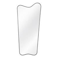 Gubi grand miroir mural organique aluminium noir H180cm