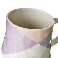 Cora tasse en céramique triangle pastel violet 370ml