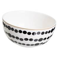 Solina bol noir et blanc motifs ronds