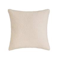 Sherpa coussin bouclé beige 45x45