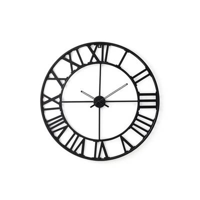 Ziva horloge indus 100cm metal noir ø100