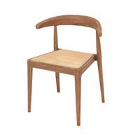 Blaise chaise en bois de teck et cannage de rotin