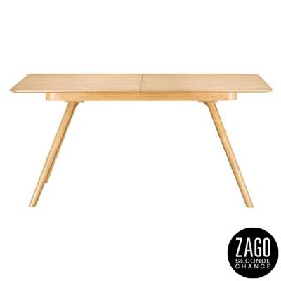 Anton table extensible à rallonges intégrées en chêne naturel 200cm